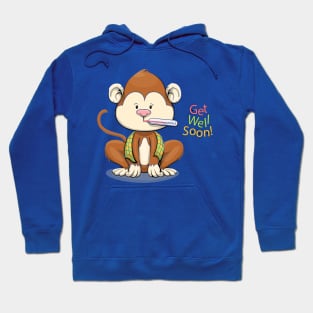 Get Well Soon Cute Monkey Hoodie